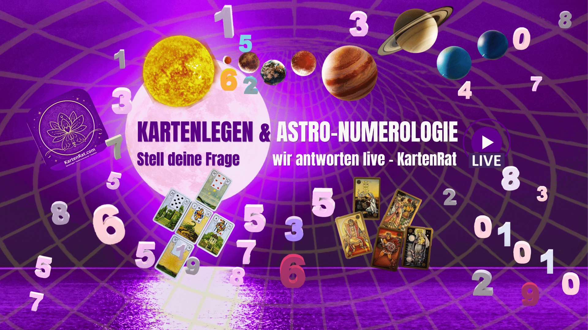 Kartenlegen NEU Kartenrat Youtube @kartenrat – Kartenberatung und Kartenlegen